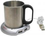 4-port USB HUB + Cup Warmer Pad (Нагреватель для кружки)