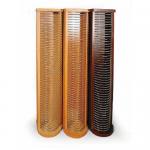 Стойка для CD/DVD BURO Tower 50 шт. деревянная вишня