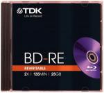 Диск BD-RE TDK, 2x, 25 Gb